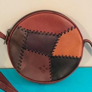 Patricia Nash Round Patchwork Leather Crossbody